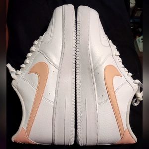 Nike Air Force Ones Peach and White Sz. 14.5
